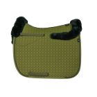 Lammfell Schabracke Dressur Gr.L olive