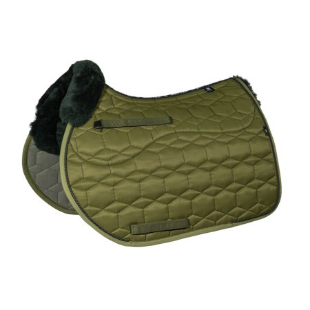 Lammfell Schabracke Springen Gr.M olive