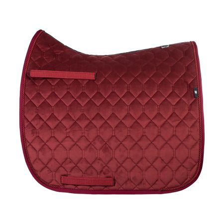 Schabracke Dressur Gr.L Samt Rubin Rot