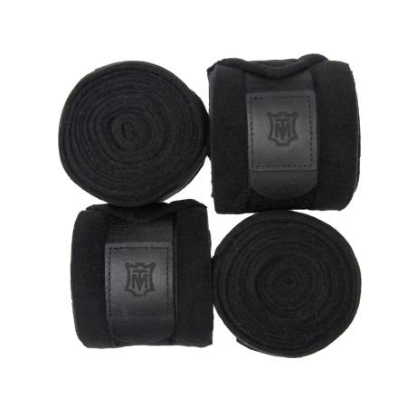 Fleece Bandagen schwarz