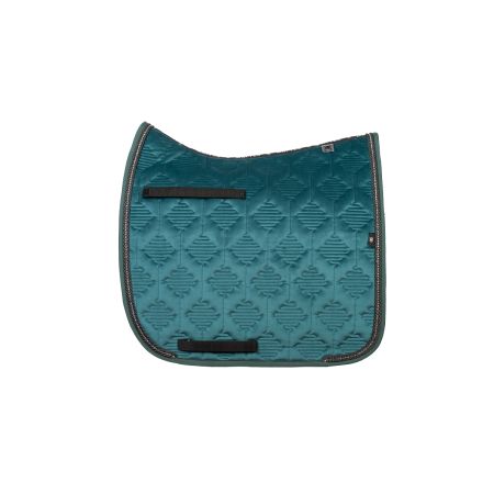 Schabracke Dressur Gr.L Samt petrol Crystal (Musterware)