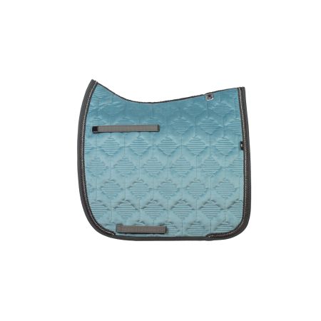 Schabracke Dressur Gr.L Samt ocean Crystal (Musterware)