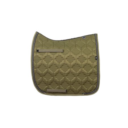 Schabracke Dressur Gr.L Glanz olive Crystal (Musterware)