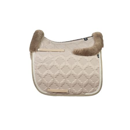 Lammfell Schabracke Dressur Gr.L Glanz walnuss Crystal