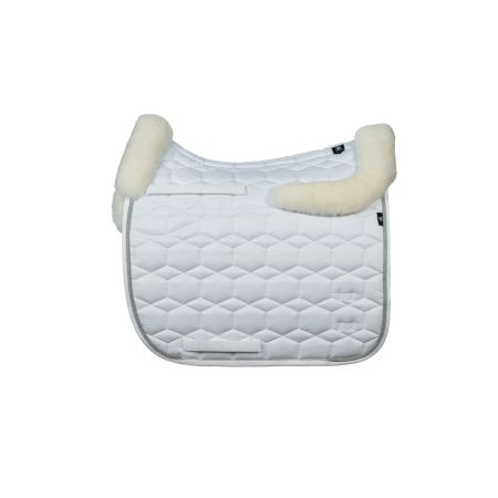 Lammfell Schabracke Dressur Gr.XL Turnier Edition Aluminium - Kopfnummer Vorbereitung