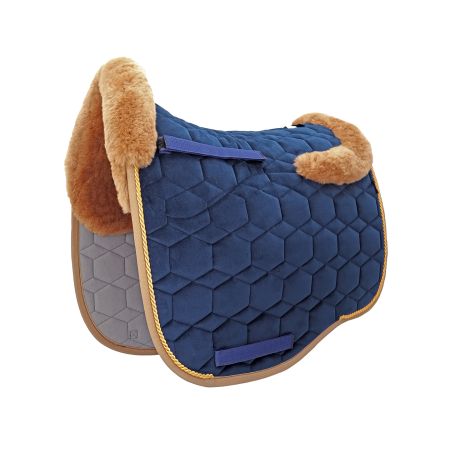 Lammfell Eurofit Dressur Gr.L Samt navy