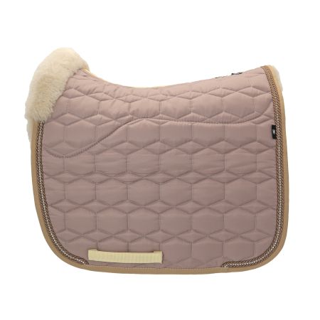 Lammfell Schabracke Dressur Gr.L  cameo/leinen