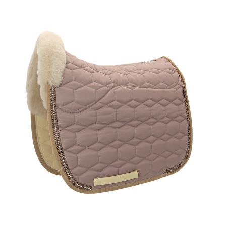 Lammfell Schabracke Dressur Gr.L  cameo/leinen