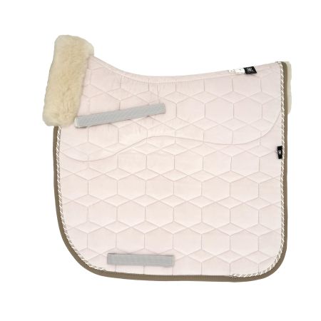 Lammfell Schabracke Dressur Gr. L Lab-08 Samt light rose