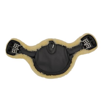 Schlagschutz-Kurzgurt Mond 75cm schwarz/hellgelb mit 2. Ersatzbezug (Musterware)
